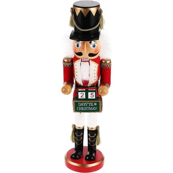 Handmade Christmas Nutcrackers Ornament, Calendar Countdown 12inches - Picture 1 of 1